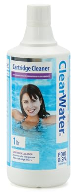 Clearwater Filter Cartridge Cleaner Solution for Hot Tubs And Swimming Pools, 1 Litre