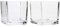 Hosley Lot de 2 photophores carrées en Verre Transparent de 7,6 cm pour Mariage, fête, Spa et aromathérapie. O5.