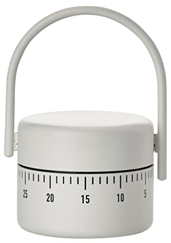 Zone Denmark Singles Küchentimer/Kurzzeitwecker aus Metall, Warm Grey (Grau)
