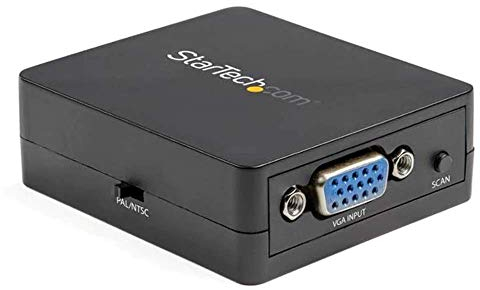 StarTech.com S-Video VGA Adapter (1080p, BNC VGA Konverter, PC zu TV, mit dynamischer Skalierung)