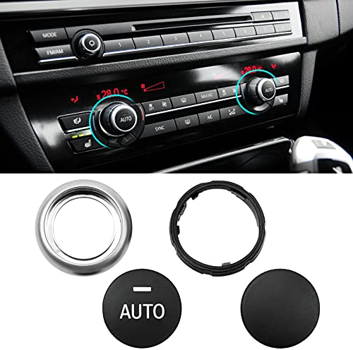 TTCR-II Klimaanlagen knopf, Klima knopf Reparatursatz Temperatur einstellknopf Schalter Kompatibel mit BMW 5er F10 F11,6 Serie F12 F13,7 Serie F01 F02, X5 F15, X6 F16