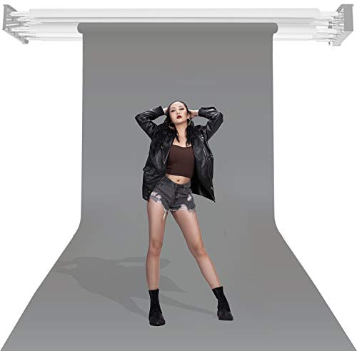 Seamless Background Paper Backdrop 1.35 x 10m, Cloud Grey, Portrait Paper Roll Backdrops for Studio Video Fashion Photography Children Photography Exhibitions Window Displays
