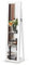 GOPLUS Schmuckschrank mit Spiegel, Spiegelschrank stehend mit großem Stauraum, Lagerregalen und Umkippschutz, Standspiegel Schmuck Organizer abschließbar für Schlafzimmer Wohnzimmer (Weiß)