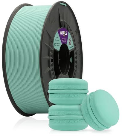 WINKLE PLA HD Pastell Filament 1.75mm Türkisblau, 300g Spule, 3D Drucker Filament Kompatibel mit FDM Druckern, 3D-Druckmaterialien, Maßgenauigkeit +/- 0.05mm, Leicht zu Bedrucken