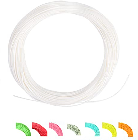 MAXIMUMCATCH Bestprice Fliegenfischen Schnur (Weight Forward, Schwimmende Fliegenschnur) und Fliegenschnur Combo mit Backing Vorfach und Tippet (1F/2F/3F/4F/5F/6F/7F/8F/9F/10F) (Elfenbein, WF4F)