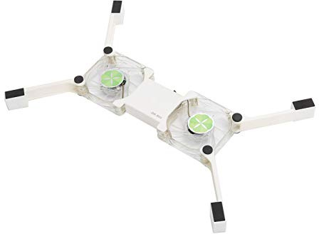 Ventilateur de Radiateur Pliable USB, Coussin de Refroidissement pour Ordinateur Portable Portable avec Support à Quatre Pieds, Ventilateur de Refroidissement PC Ultra Silencieux(Blanc)