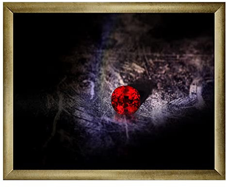 arte-tuo Bilderrahmen Rubin | 60x120 cm | Antik Gold | klares Kunstglas | Puzzle Diamond Painting Poster