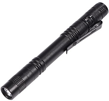 Tyenaza Stylo LED Mini Lampe de Poche, Mini Lampe de Poche Etanche Stylo Clip pour Les Espaces Restreints Utilisation pour Enfants, Camping, Randonnée Cadeau