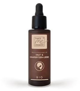 That’s me organic Bio Haut und Haarspitzenliebe Hair Oil (30ml) 2in1 Protect + Repair – Argan Öl für intensive Haut- und Haar Pflege – Für Körper, Gesicht, trockenes Haar und Kopfhaut