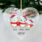 Personalised Christmas Bauble Personalised Christmas Tree Decorations 2025 Personalised Xmas Baubles Christmas Ornaments for Family UV Print(Heart Family of 3)