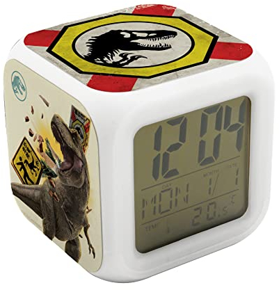 Jurassic World Dominion Würfel-Wecker in Geschenkpackung - 8x8x8 cm