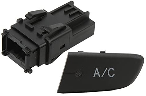 Aramox A/C System Drucktastenschalter, Schalter für Klimaanlage, Klimaanlagen-Wechselstromschalter-Druckknopf mit Kappe 6554KX Ersatz für C1 2005-2014