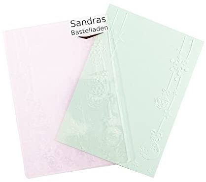 Sandras Embossing-Prägefolder/ -Schablone 10,8x15cm Weihnachtsschmuck