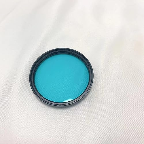 5 pezzi ogni filtro UV da 365 nm ZWB2 e vetro blu BG39 montato su telaio in metallo da 52 mm