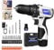 Jupitor Professional 12V Akkuschrauber Klein Mini Akku-Bohrschrauber 18+1 Drehmomenteinstellung Akkuschrauber mit 1x1300mAh Akkus, 45Nm Max Drehmoment, 2 Variable Geschwindigkeiten