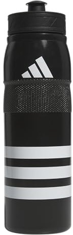 adidas 750 ML (28 oz) Stadium Refillable Plastic Sport Water Bottle, Black/White/Black/2, One Size