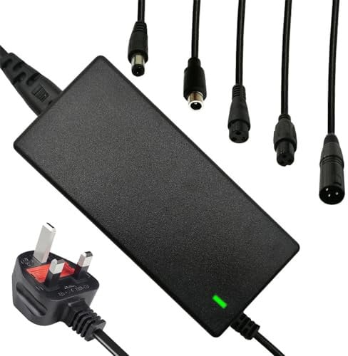 Gobesty Electric Scooter Charger, 42V 2A Hoverboard Charger, Fast Charging Power Adapter with 6 Connections, for Xiao-mi M365, Electric Bike, Hoverboard