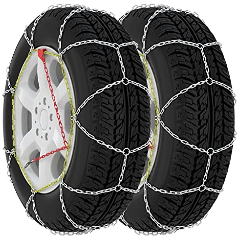 vidaXL 2X Schneekette für Autoreifen 16mm SUV 4x4 Größe 450 Schneeketten