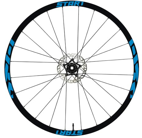 DualColorStampe Aufkleber Felgen 26 - 27,5 - 28-29 Zoll Fahrrad MTB Bike Sticker Felgen MOUNTAIN BIKE COD. B0157 (28-29 Zoll, Blau 53)