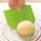 Pack of Dough Scraper (9.5cmx12cm) Food Grade Plastic, Non-Sticky & Flexible Dough Cutter for Pizza, Pastry, Bread Baking & Cake Decoration