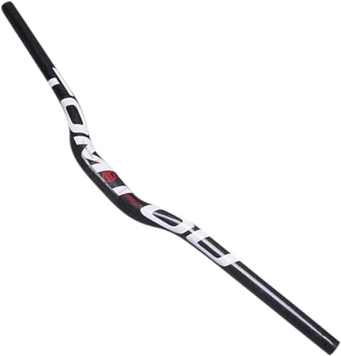 tylxayoxa Carbon Mountainbike Lenker 31.8mm * 660mm Bis 720mm Lenker Hohe Festigkeit Superleicht Fahrrad Zubehör MTB Fahrrad Lenker Für Rennrad (Color : White, Size : 660mm)