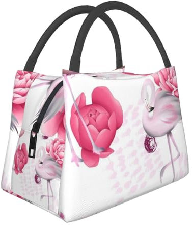 KSANNNS Sac à déjeuner isotherme et réfrigéré de grande capacité Motif flamants roses
