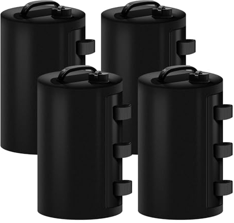 MaxAwe 4er Set Wassergewichtstaschen Standfuß Sandsäcke, Pavillonstandfüße Faltpavillon Pavillon Gewichte Tasche, Wasser Befüllbar, Wasserbeutel Gewichte für Pavillons Gartenzelte Festzelte Fester