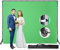 FEIFANTEAM Support de Fond Vert Mobile Portable 7'x10' avec roulettes pour Photographie de Portrait et Produits en Studio Enregistrement Vidéo Disposition d’Arrière-Plan de Scène de Fête en Direct