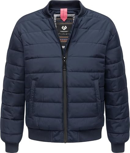 Ragwear Damen Winterjacke wasserdichte Kurze Bomberjacke mit wasserdichtem Reißverschluss Bombina YOUMODO Navy Gr. XXL