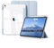 KVTVOU Coque pour iPad Air 11 Pouces M3/M2 (2025/2024), pour iPad Air 5ème/4ème (2022/2020 10,9 Pouces), Rangement de Stylet, Housse Transparente Claire Etui Antichoc, Veille/Réveil Auto, Bleu Ciel
