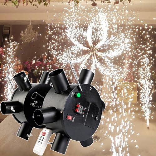 360 Ruota doppia ruota Fontana pirotecnica fredda Stage Feux Artifice cottura di fuochi d'artificio telecomandati per matrimoni