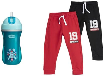 Chicco Borraccia+Pantaloni - Rosso