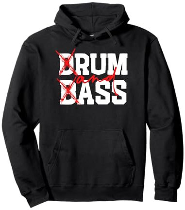 Drum And Bass Rum And Ass Funny Design Pullover Hoodie
