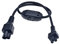 YCYUYUFUNS PDU USV Stromkabel mit EIN/Aus Schalter IEC Stromkabel C6 bis C5 Verlängerungskabel