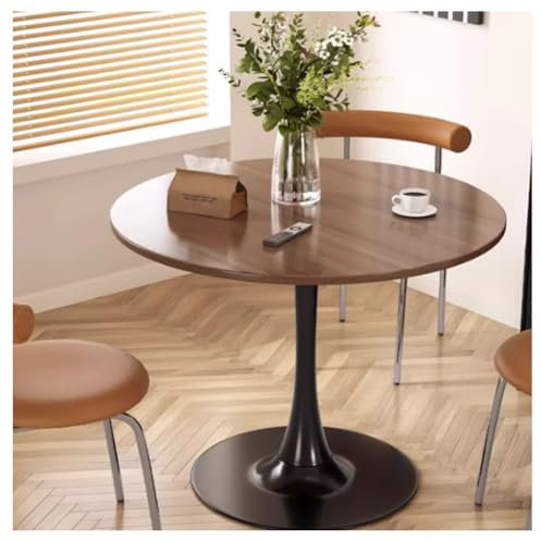 Moderner runder Esstisch, 80 cm, MDF-Platte für 4 6 Personen, kleine Küchenmöbel, für Freizeit und Wohnzimmer