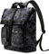 HOMIEE 15.6 Inch Laptop Travel Backpack for Men, Roll Top School Bag 25L Anti-theft Casual Daypack Water Resistant Business Rucksack for Travel Work Hiking Camping Weekend, Commuting Black Camo
