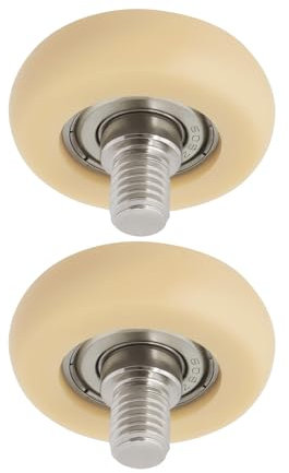 EMSea 2pcs Rowing Machine Seat Wheel Nylon Roller Wheel with Bearing 8x36x10mm POM Drawer Slide Roller Track Wheel with M8 Thread