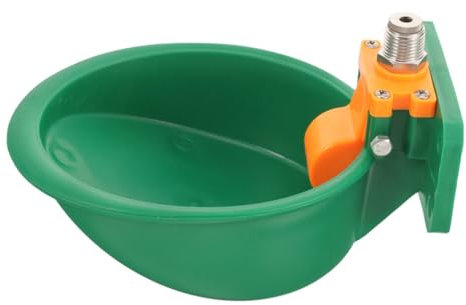 Generic Cattle and Sheep Drinking Fountains Animal Pet Water Dispenser Water Trough Pet Feeder Auto Waterer Self Watering Dog Bowl Cattle Drinker Heated Outdoor Water Bowl Junniu Green Abs