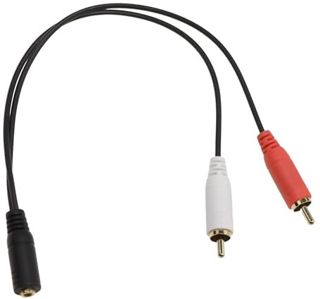 Piebert 3.5mm Jack to RCA Adapter Compatible with/Replacement Part for Sennheiser 578872 Headphones
