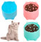 3PCS Slow feeder cat bowl,raised cat bow feeder for to slow down eating， Non-slip pet feeding bowl for indoor cats and small dogs