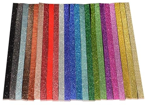 Angoily 460 tiras de papel de estrellas de frobel, multicolor, 25,00 x 1,00 cm, tiras de papel de estrella para plegar, manualidades y decoración