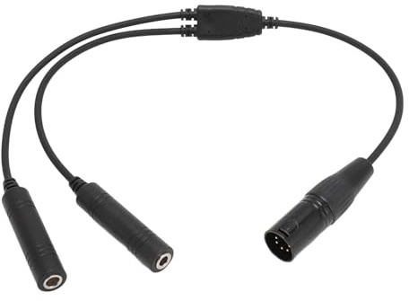 Aviation Headset Adapter GA Dual Plug to 5 Pin XLR | Converter Cable for Aircraft Pilot, Plug and Play, ABS Metal Construction, for General Aviation Cockpit