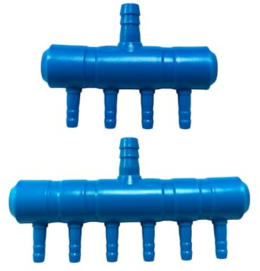 2Pcs Aquarium Pump Manifold Stainless Steel Fish Tank Control Valve, Adjustable Aquarium Splitter for Oxygen Flow Distribution, Reliable Pond Pump Accessories for Aquariums and Tanks