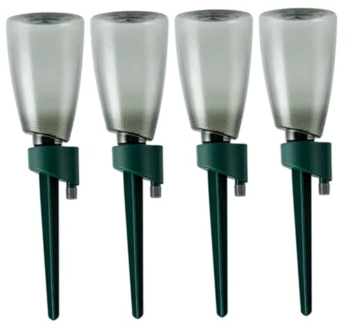 Faroby Abreuvoir Automatique pour Plantes, Paquet de 4 Pots de Fleurs à arrosage Automatique avec Bouteilles 500 ML, système d'arrosage pour Plantes d'intérieur