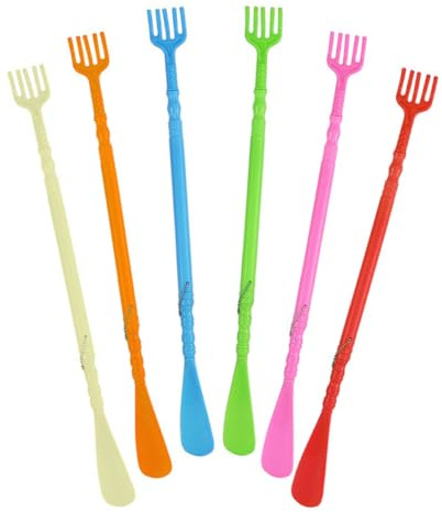 WESIEVYA Chausse-pied Multifonctionnel 6pcs en Pp Griffes de Massage Solide et Pratique pour Femmes Enceintes et Garçon et Filles, Outil Portable pour Enfiler et Gratter le Plusieurs styles