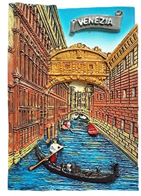 3D-Kühlschrankmagnet Venedig Italien Reiseaufkleber Souvenir, Haus & Küche Dekoration Italien Kühlschrankmagnet