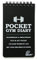 Polymath Products Pocket Gym Diary –100-page workout log. Handy size (3 x 5 inch) - fits in any pocket. 100% waterproof and sweatproof fitness training diary.
