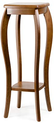 bixard Blumenständer, Konsolentisch, Konsole, Beistelltisch, Flurtisch Holz | Walnuss