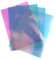 A4 PVC holografische klare Folie verspiegelte Folie holografische Vinyl Grafik Stoff für Schuhe Nähen Patchwork DIY Schleife Basteln Applikation Rosa, 4 Bögen in