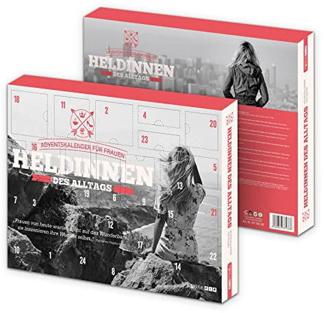 itenga Adventskalender Heldinnen des Alltags I für Frauen I gefüllt I 24 Überraschungen I Perfekter Begleiter während der Vorweihnachtszeit